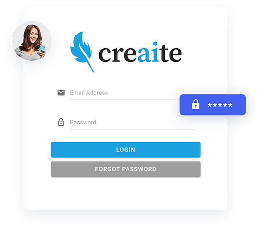 Creaite Review Login Page